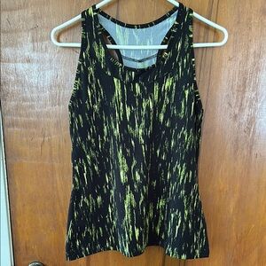 Stylish Black and Yellow Women's Tank Top